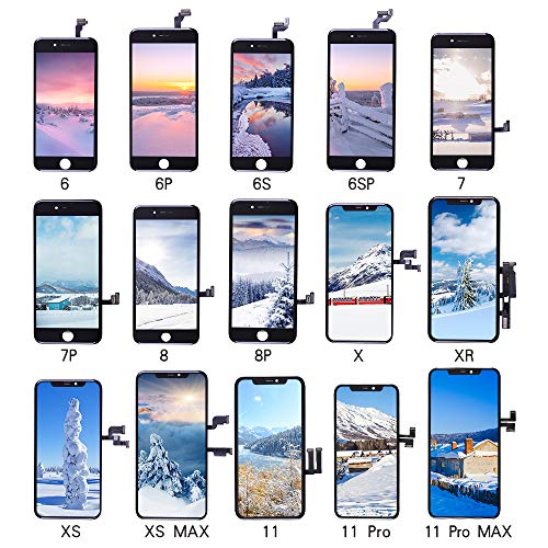 Image of Compatible for Apple iPhone 5s /SE 2016 (Black) LCD Display+Touch Screen Combo Folder