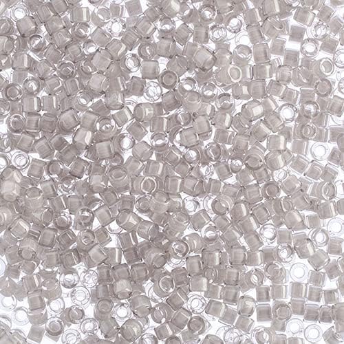 Miyuki Delica 11/0 Fancy Lined White 50gms Bag of Japanese Glass Beads