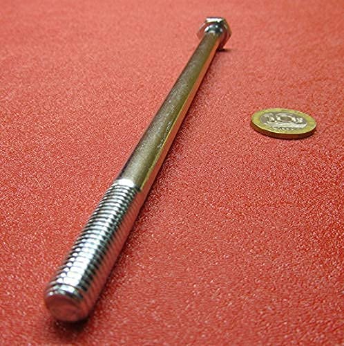 8.8 Zinc Steel Bolts PT M10 x 1.5 mm x 200 mm Long 5 pcs