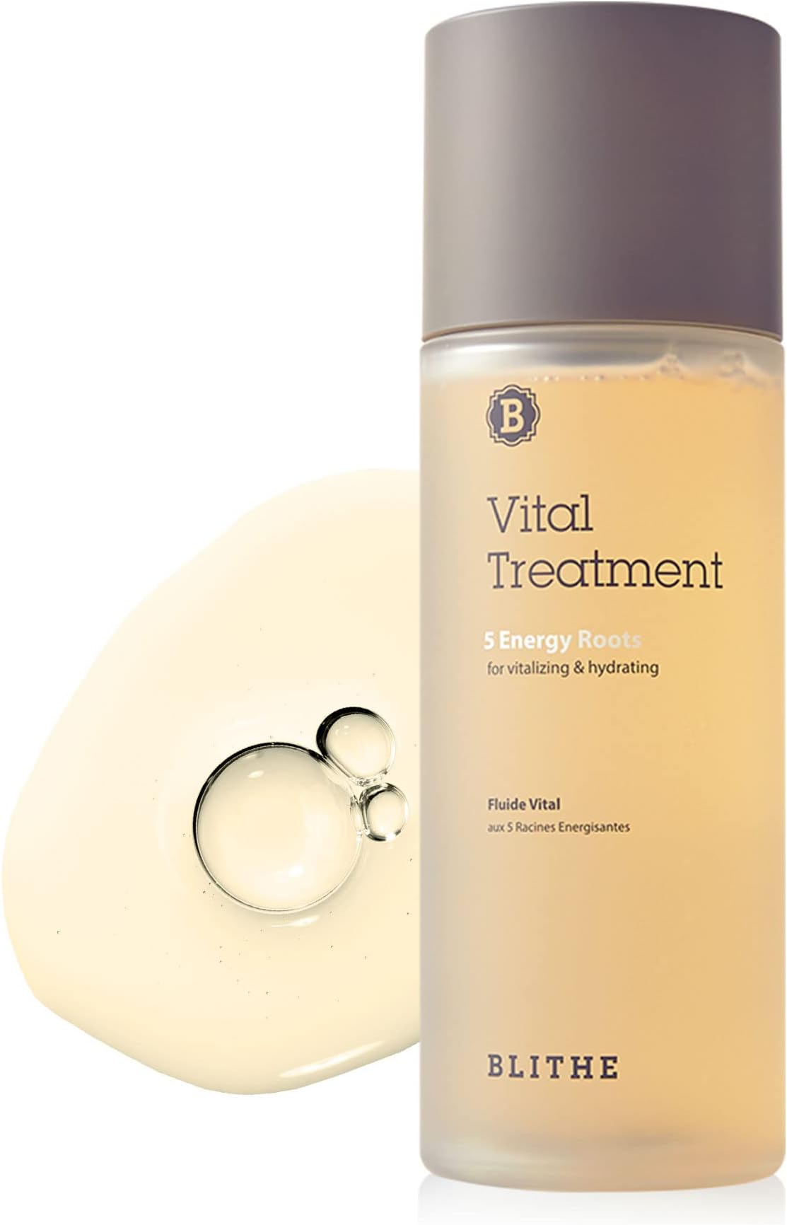 Blithe Vital Treatment 5 Energy Roots Hydrating Toner for Face - Korean Essence Toner for Dry Flaky Skin with Burdock Root for Plumping, Soothing Facial Essence for Sensitive Skin & Redness 5 Fl Oz