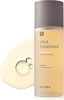 BLITHE 5 Roots Clear Essence Lotion for Dry Skin - Hydrating Face Essence with Rice Water, Lightweight Moisturizing Toner, Amino Acids & Antioxidants, Korean Skincare for Smooth Radiant Look, 5 Oz