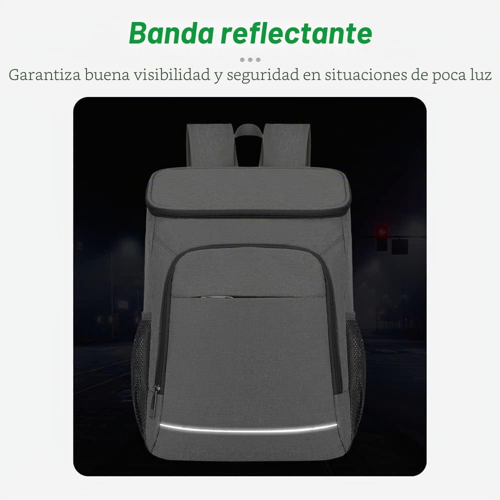 KIPOP Mochila isotérmica para el almuerzo a prueba de fugas, para camping al aire libre, senderismo, pícnics y playa
