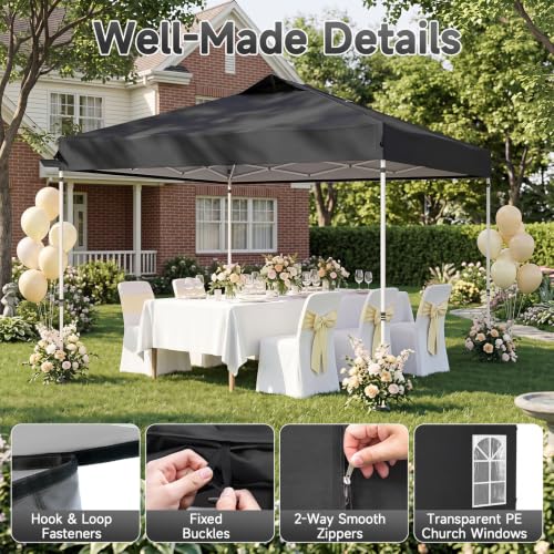 Image of Tangkula 10x10 FT Pop Up Canopy with Center Lock