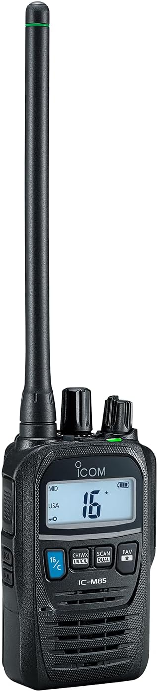 Icom M85 21 USA VHF Dual Band Handheld...