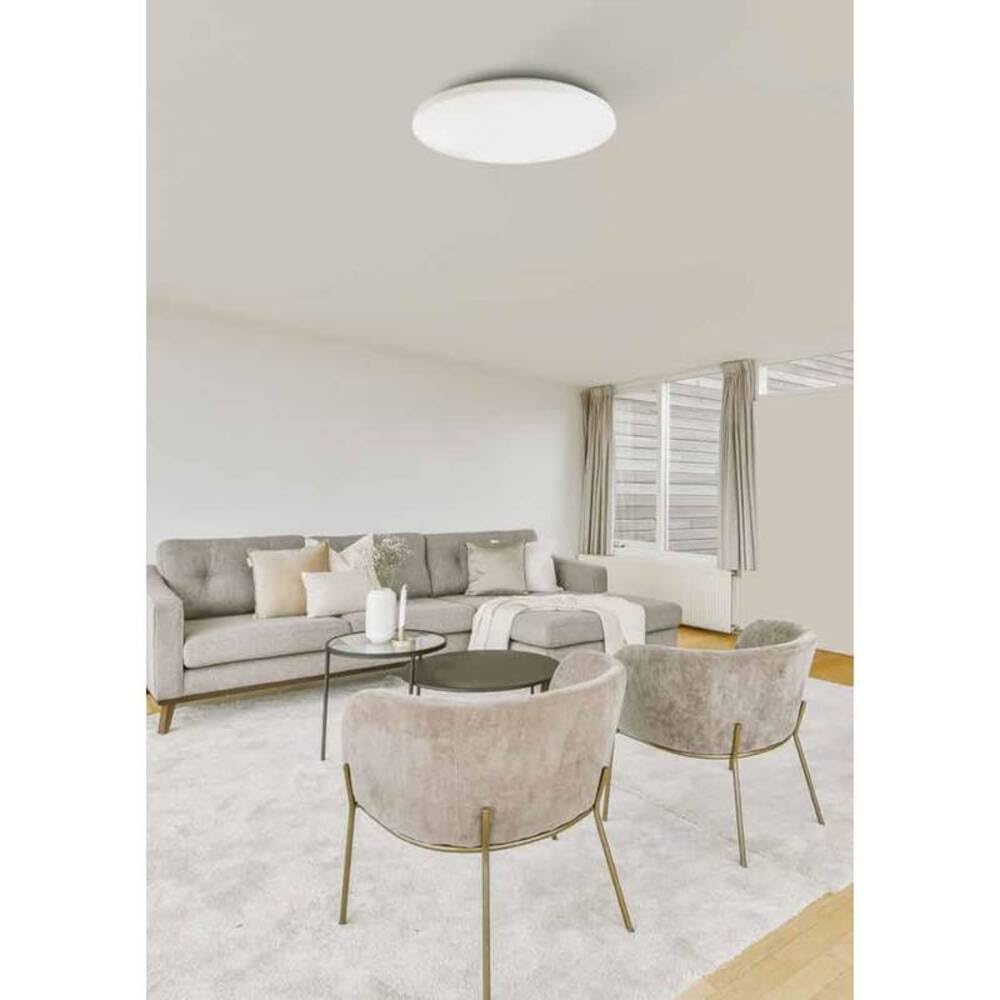 Generico Plafón LED de techo pequeño diseño moderno blanco para dormitorio, salón, comedor, habitación infantil, MN- (luz fría 5000 K - MN-624)