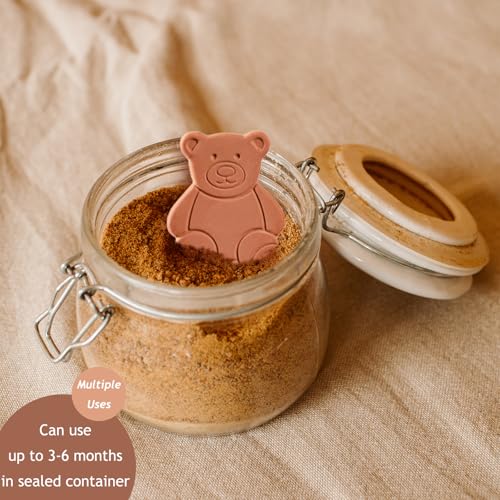 2PCS Terracotta Brown Sugar Keeper Bear Brown Sugar Saver and Softener - image 7