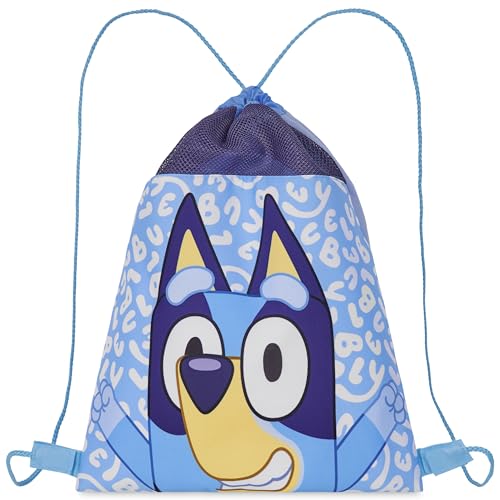 Bluey Swim Bag for Kids, String Bag for Swimming, Sports - Drawstring Backpack