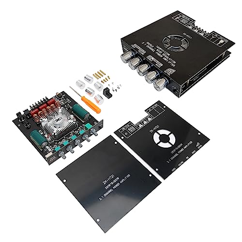 ZK-HT21 2x160W + 220W Placa de Amplificador de Potência de 2.1 Canais, AUX Bluetooth 5.0 USB Amplifi