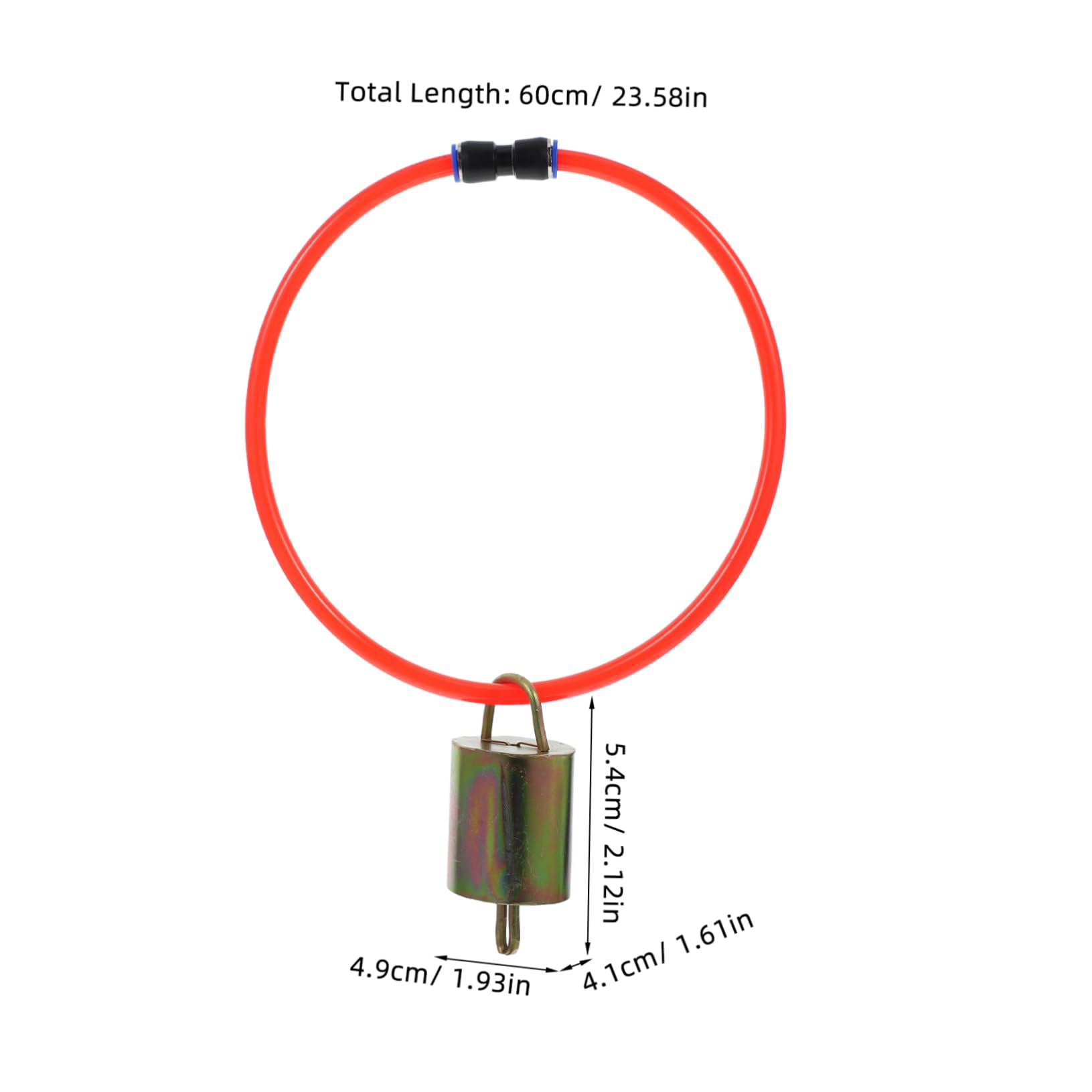 CIMAXIC Adjustable Sheep Collar with Bell Chain Safety Goat Accessory Reflective Quick Release Buckle