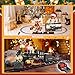 Remote Control Train Set for Kids Electric Steam Engine Locomotive, Cargo Car & Tracks,Trains w/Realistic Smoke,Sounds & Lights,Rechargeable Birthday Gifts for 3 4 5 6 7+ Years Old Boys Girls … …