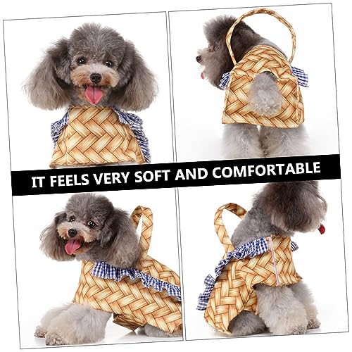 Disfraz para perro diseño cesta divertido talla pequeña miniatura 7