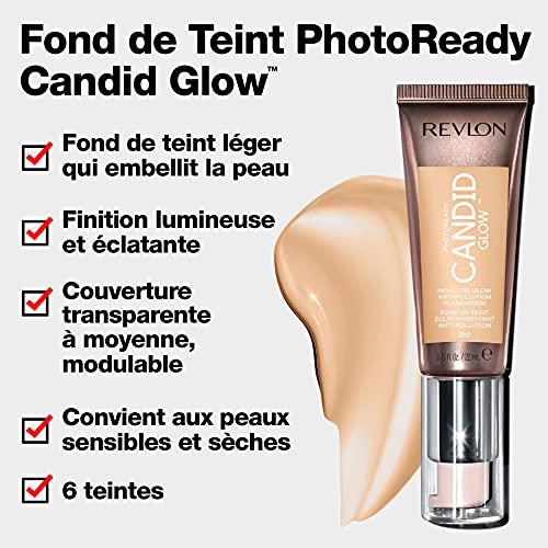 Revlon Fond De Teint Photoready Candid Glow Anti Pollution 120 Buff - vue 4