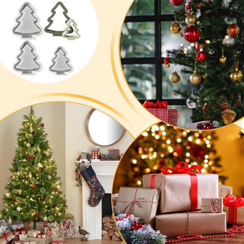Moule à bougie sapin Noël en silicone pour éviter les cassures
