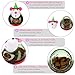 Christmas Mouse Tumbler Cat Toy Set, 2 Pcs Treat Dispenser Ball