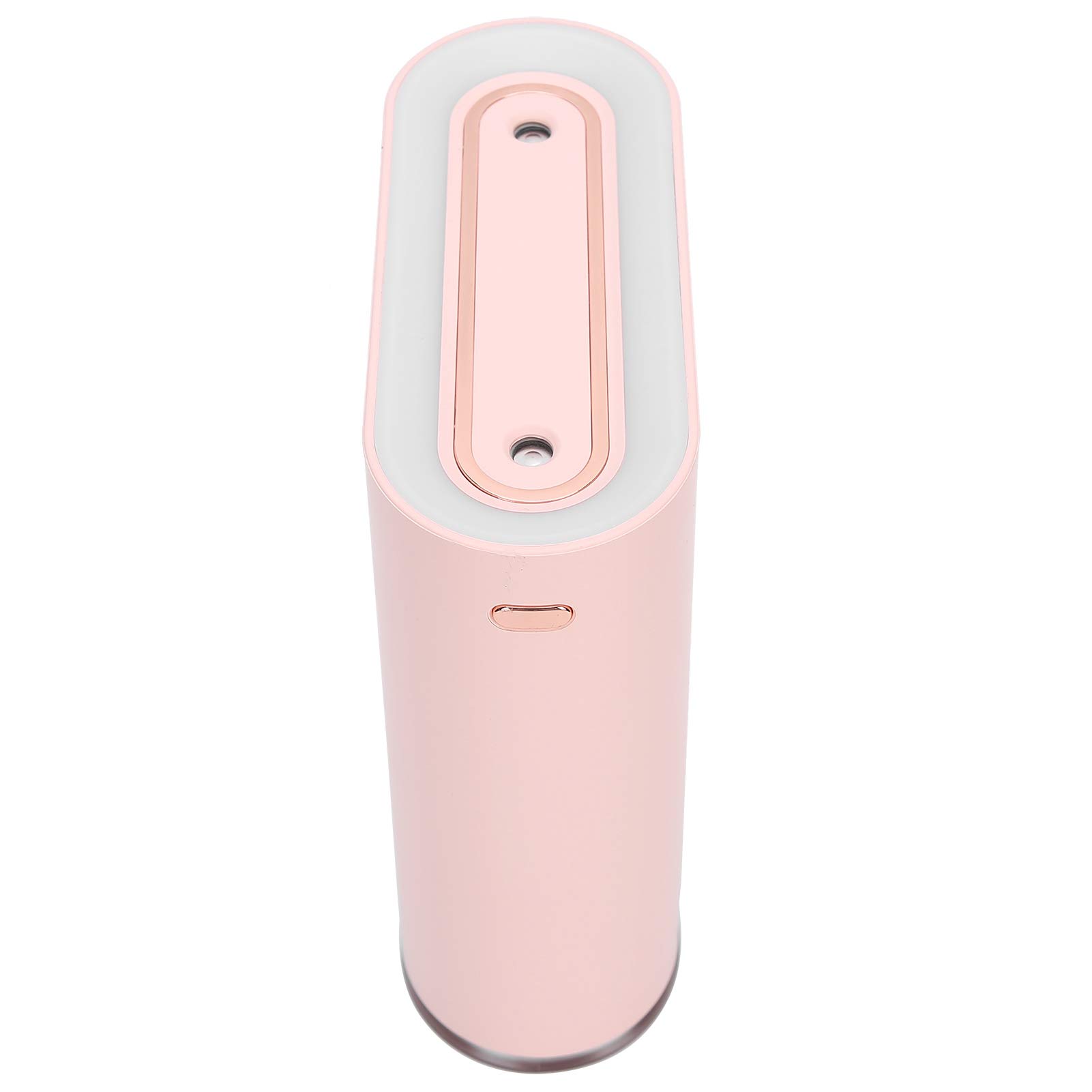 Humidificador de Aire Portátil de 1 Litro con Función de Pulverización Dual, Luz Nocturna Cálida para Uso en Interiores y Oficinas (Rosa)