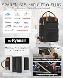 COOLIFE plecak podróżny do bagażu podręcznego dla Ryanair 40×20×25, 20L, mały plecak podróżny, kabinowy, plecak podróżny do samolotu, 20L, mała torba podręczna z przegródką na laptopa, na weekendowy