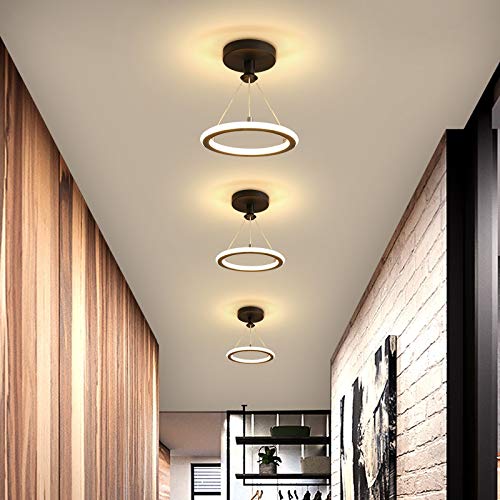 Lampe suspendue LED ronde dorée pour éclairage intérieur de maison moderne - 5
