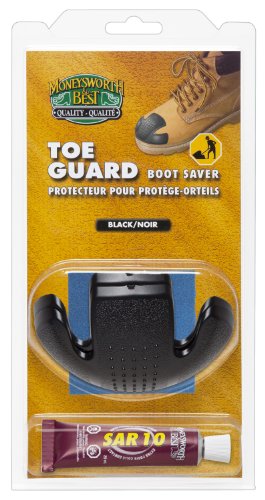 Moneysworth & Best Toe Guard Boot Saver, Black, Large
