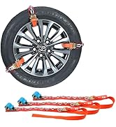 Amazon.co.jp: MAXWIN 樹脂パッド付 分割式 タイヤチェーン 金属製 8本