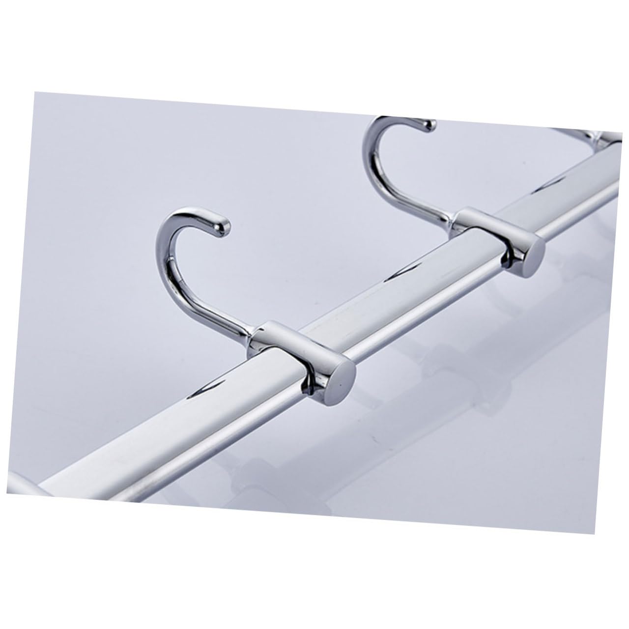 Perchero De Pared Para Utensilios Cocina 40 Cm 6 Ganchos Acero Inoxidable Sin Perforar Sin Daños Fácil Instalación Uso En Cocina Organizers