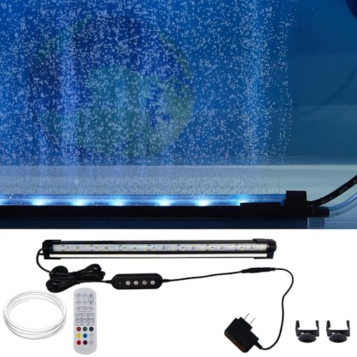 Image of Carefree Fish Aquarium 24 /7 Mode Timer Submersible LED Light Full Spectrum CRI 82~85 Tank Underwater Light & Nanometer Materials Air Stone 3Ft Tubing Waterproof Rating IP68 (No Included Air Pump)
