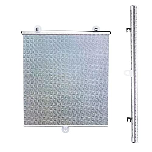 QWEASDF Persianas Temporales Retráctiles, Persianas Enrollables con Ventosa, Cortinas Opacas,Instalación En Interiores,Automóviles De Oficina En El Hogar, con 3 Ventosas,W40*H60cm/W15.74*H23.62in