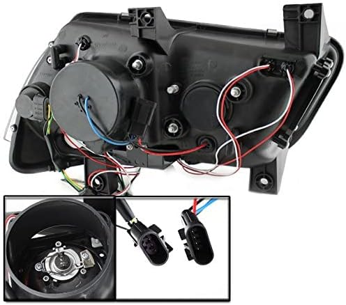 Miniatura 3 de Dodge Charger 4D LED DRL nuevo juego de faros delanteros de proyector en barra, negro