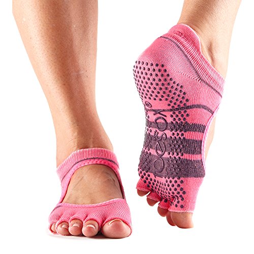 Toesox Women's Bellarina Half Toe Grip (Derby) Medium