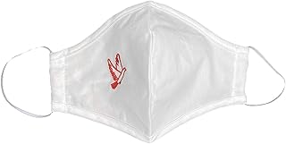 Pink Princess Confirmation Face Mask - Catholic Red Breathable Face Covering - Made in USA (1, White Mask/Red Dove)