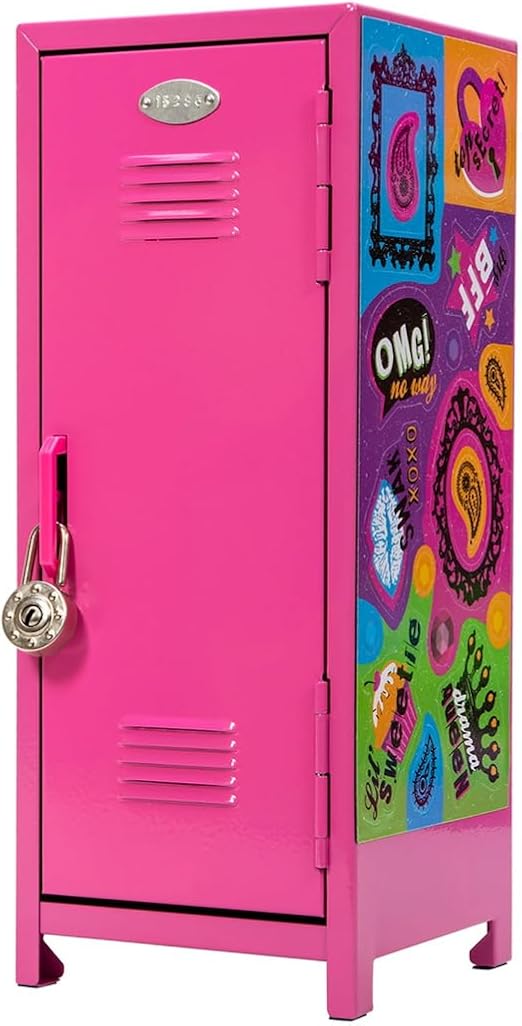 Amazon.com: Schylling Girls Talk Pink Mini Locker - 11.25