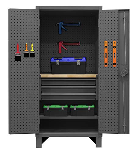 Durham HDCDPWT243678-3M95 Cabinet, 1 shelf, 3 drawers, maple top