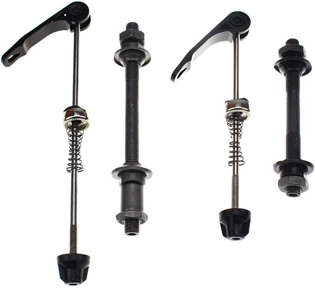 CYSKY Bike Quick Release 1 Pair Bicycle Hub Axle Mountain Bike Front Rear Axle MTB Wheel Axle Bike Hollow Axle Set Fit for Road Bike, Mountain Bike, MTB, BMX