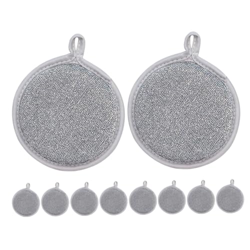 Vaguelly 10pcs Dish Washing Sponges Kitchen Scrubbers Non Scratch Loofah Sponge Block