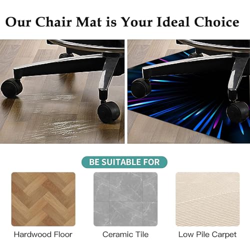 Tapis de chaise pour sol dur protégeant le parquet de bureau