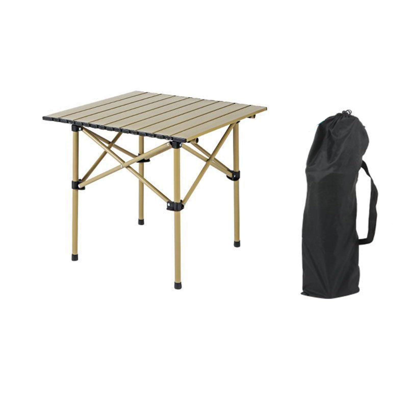Ensemble table et chaise de camping kaki de 52 cm idéal pour la pêche