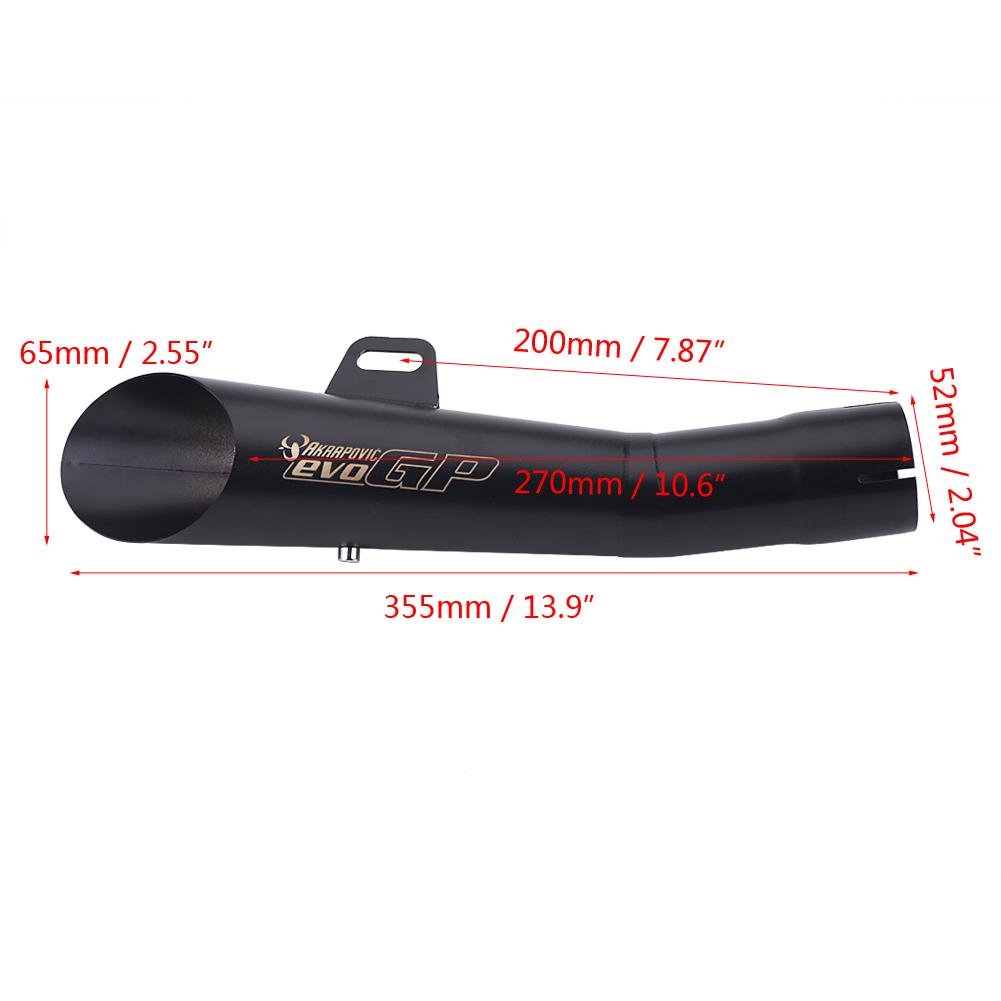 Acciaio inox universale motocicletta Motocross Silenziatore di scarico punta tubo