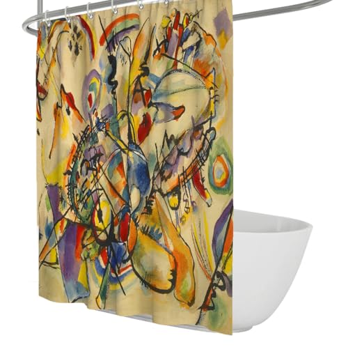 Rideau de douche Art Déco en polyester de qualité supérieure 150x180cm - 2
