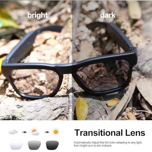 Image of OhO sunshine Bluetooth Audio Sunglasses, Lightweight Open Ear Sport Glasses, 10H Playtime,Water Resistant with Voice Control