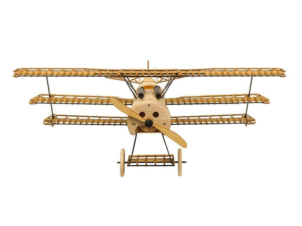 Torcster Fokker DR1 400mm Holzbaukasten Standmodell Modellflugzeug