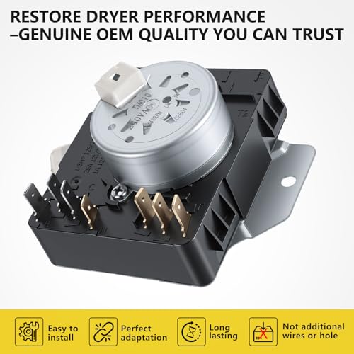 Image of W10185972 WPW10185972 Dryer Timer Replacement, Genuine OEM Quality, Replaces 1481701 AH2348527 EA2348527 PS2348527 AP6016537 PS11749827 EAP11749827, Fits Whirlpool Maytag Amana Dryers