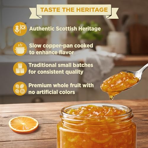 Image of Mackays Sweet Navelina Orange Marmalade 340g | Made with Real Navelina Oranges | Traditional Copper Pan Cooked | Vegan | Imported from Scotland