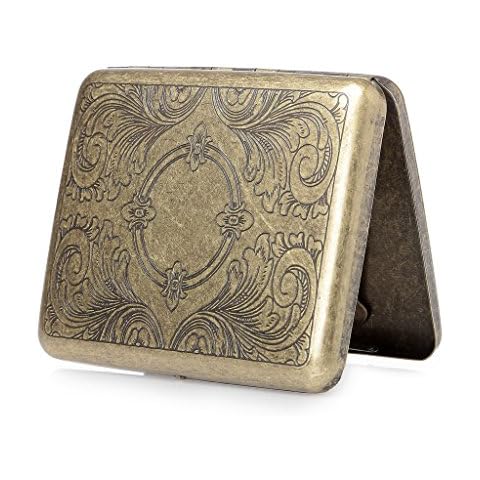 hopewey Retro zigarettenetui Edelstahl Zigarettenbox Zigarettenhülle Zigarettenkasten Zigarettencase Metall Cover