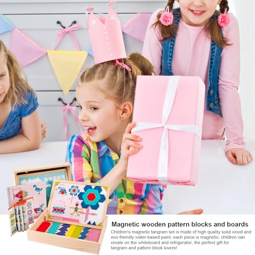 Puzzle de formes magnétique multicolore et jeu de mémoire éducative