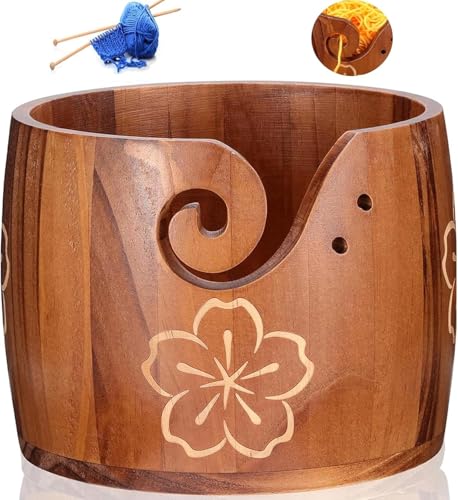 ZLOTOTEC Garnschale, extra groß, Kiefernholz, einzigartiges...