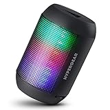Bluetooth Speaker, HyperGear Mini LED Portable Wireless Speaker, HD Stereo Sound + Beat-Driven LED Lightshow, Built-In Mic & Controls [Hands-Free Calls] for Indoors or Outdoors to Stream Music [15077]