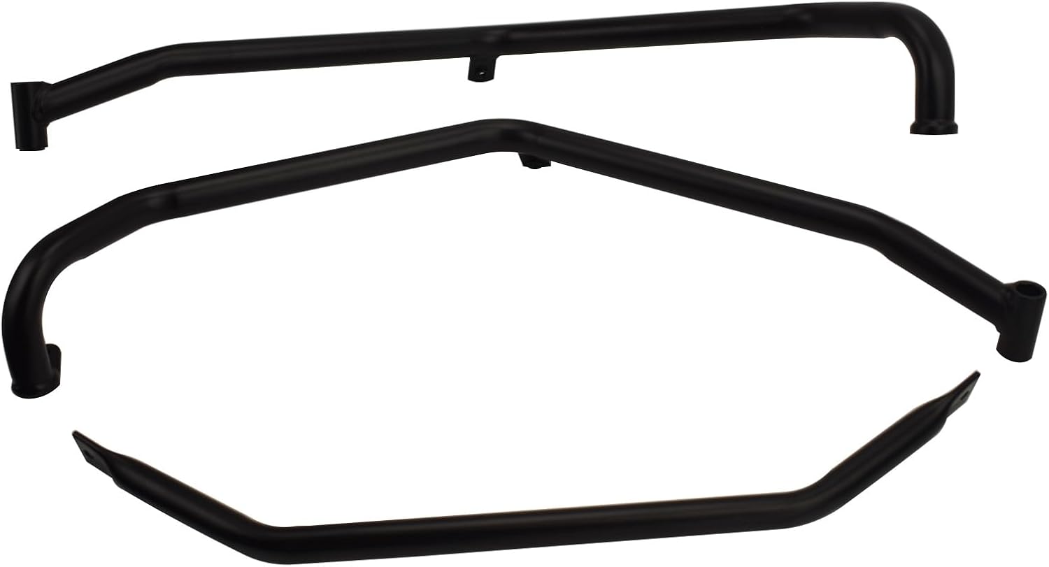 Motorcycle Upper Crashbar Body Frame Falling Protector Bumper Engine Guard Crash Bar Highway Crash Bar Compatible for Hon&da ADV150 ADV 150 ADV-150 2023-2025 (Black-Lower)