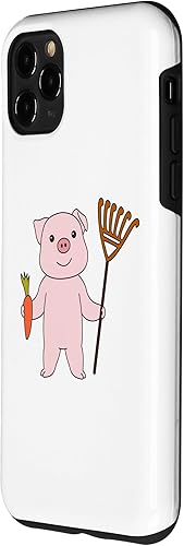 Vista 29 de iPhone 12 mini Pig Doing Garden Work Sow Gardener Case