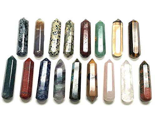 Zentron Crystal Collection: 60Mm All Natural Gemstone Crystal 2"+ Wand And Velvet Pouch (Fluorite) #TOP6