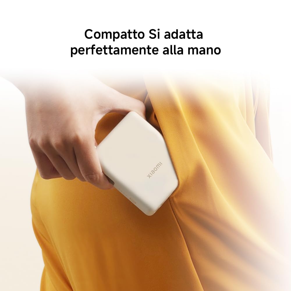 Xiaomi 33W Power Bank 10000mAh, USB-C Powerbank con ricarica rapida da 33W, PD3.0, QC3.0, Apple 2.4, 3 porte di uscita, disponibile per iPhone 15 Series, iPad, MacBook, Galaxy, Surface