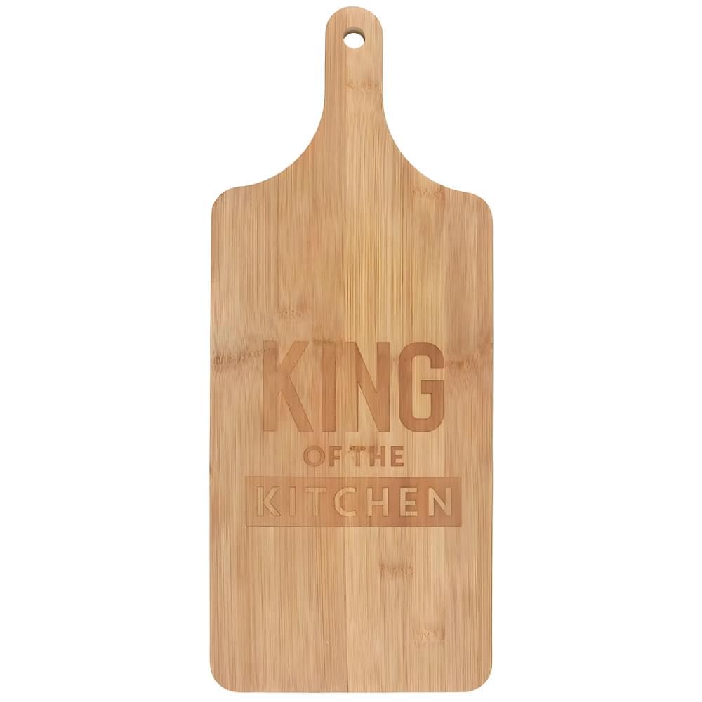 Something Different FA_38622 Premium Wooden King of The Kitchen Chopping Board-19 x 46 cm (1 Pc), Bamboo